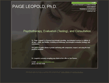 Tablet Screenshot of drpaigeleopold.com